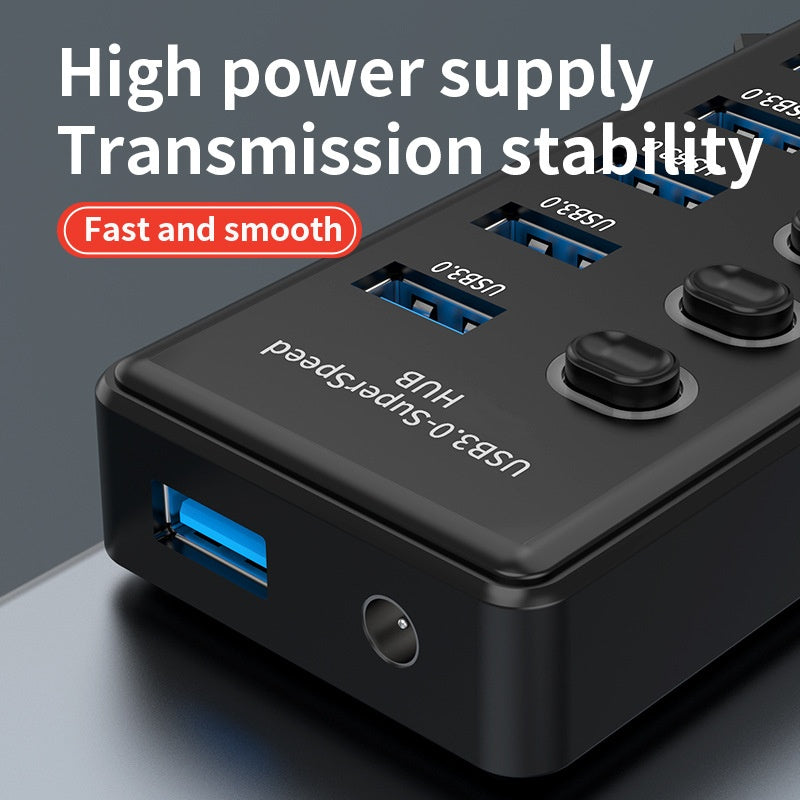 11-in-1 Laptop Docking Station With Splitter Cable